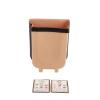 9L Hanging Kitchen Waste Bin, Hanging Waste Basket with Fixing Bracket, Hanging Kitchen Trash Can for Kitchen (Brown) view 1