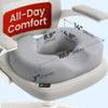 5 STARS UNITED Donut Pillow Hemorrhoid Tailbone Cushion  Large Floor Cushion for Pain Relief  Coccyx, Prostate, Sciatica, Pelvic Floor, Pressure Sores, Pregnancy, Postpartum Recovery, Gray view 2