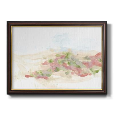 Renditions Gallery Canvas Art Black Walnut Framed Paintings Sand Desert Dappled Dune Abstract Art Wall Hanging Prints for Bedroom Dining Living Room Office Home Kitchen Wall Decor - 16"X20"