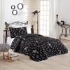 BONPERLA Music Bedding Set, Twin Size Bedspread Set, Melody Black Themed Coverlet, Girls Boys Bedding, (Twin) view 1