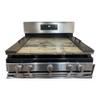 Handmade Industrial Farmhouse Stove Top Cover Noodle Board/Serving Tray with Black Matte Handles (True Black) view 1