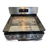 Handmade Industrial Farmhouse Stove Top Cover Noodle Board/Serving Tray with Black Matte Handles (True Black) view 2
