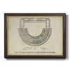 Renditions Gallery Wall Decor Black Walnut Framed Artwork Roman Marcellus Plan Architecture Art Prints for Bedroom Dining Living Room Office Home Kitchen Wall Decor - 16"X20" view 1