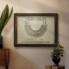 Renditions Gallery Wall Decor Black Walnut Framed Artwork Roman Marcellus Plan Architecture Art Prints for Bedroom Dining Living Room Office Home Kitchen Wall Decor - 16"X20" view 3