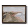 Renditions Gallery Wall Art Black Walnut Framed Paintings for Home Sandy Beach Autumn Coastline Abstract Art Prints for Bedroom Dining Living Room Office Home Kitchen Wall Decor - 16"X20" view 1