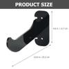 2pcs Black Acrylic Yoga Mat Wall Bracket for Gym Storage view 4