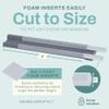 Under Door Draft Stopper for Bottom of Doors 24 - 36 Weather Stripping Gap Stoppers Door Draft Guard Seal Sweep Adjustable, Grey view 3