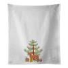 Caroline's Treasures CK3484WTKT Russkiy Toy or Russian Toy Terrier Christmas Tree White Kitchen Towel Set of 2 Dish Towels Decorative Bathroom Hand towel for Hand, Face, Hair, Yoga, Tea, Dishcloth, 19 view 1