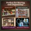 Vertical Spice - Large Pullout Sliding Spice Rack Organizer - 2 Individual 1 Tier Drawers - Premium Rolling Seasoning Holder/Caddy for Hidden Pantry Storage - Made in USA (6.9''W x 5.0" H x 10.6''D) view 3