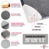 COMFORTANZA Medium-Soft 20x20x3 Memory Foam Recliner Chair Seat Cushion for Long Sitting - Armchair Pad with Washable Velvety Cover with Waterproof Layer & Non-Slip Base for Seniors & Elderly - Brown view 4