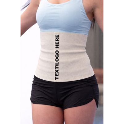 SG TRAINING FIT #1 Custom Text/Logo Sport Pro Wool Cotton Warming Belt Relieves Back Pain Supports Lumbar and Muscles Optimal Compression for Men and Women. (3, Off White)