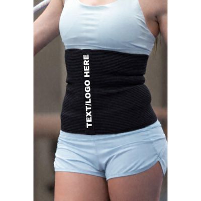 SG TRAINING FIT #1 Custom Text/Logo Sport Pro Wool Cotton Warming Belt Relieves Back Pain Supports Lumbar and Muscles Optimal Compression for Men and Women. (3, Black)
