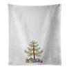 Caroline's Treasures CK4434WTKT Foggy Chinchilla Merry Christmas White Kitchen Towel Set of 2 Dish Towels Decorative Bathroom Hand Towel for Hand, Face, Hair, Yoga, Tea, Dishcloth, 19 X 25, White view 1