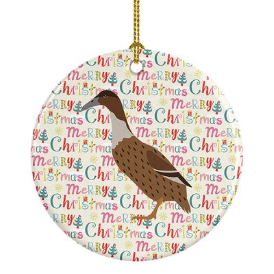 Caroline's Treasures Dutch Hook Bill Duck Christmas Ceramic Ornament Christmas Tree Hanging Decorations for Home Christmas Holiday, Party, Gift, 3 in, Multicolor