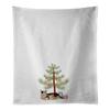 Caroline's Treasures CK4656WTKT Munchkin Cat Merry Christmas White Kitchen Towel Set of 2 Dish Towels Decorative Bathroom Hand Towel for Hand, Face, Hair, Yoga, Tea, Dishcloth, 19 X 25, White view 1