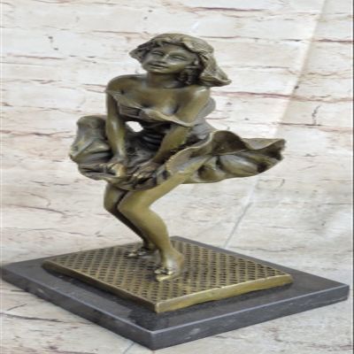 Classical Bronze Sculpture Marilyn Monroe Copper Statue Celebrities Artwork Hot Cast Artwork Decor Art by Think Bronze