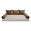 SLIPCOVER ONLY Contrast Twin Style V3 Velvet Indoor Daybed Bolster Cushion AD308 view 2
