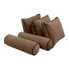 SLIPCOVER ONLY Contrast Twin Style V3 Velvet Indoor Daybed Bolster Cushion AD308 view 3