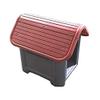 Indoor Outdoor Dog House Small to Medium Pet All Weather Doghouse Puppy Shelter (RED TOP) view 3