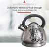Donald 3L Stovetop Kettle for All Kinds of Stoves Whistling Kettle Teapot Stainless Steel Camping Kettle with Ergonomic Handle (Color : C) view 3