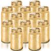 12 Pcs Decorative Mason Jars 16oz Painted Wide Mason Jars for Table Centerpiece DIY Home Decoration Birthday Housewarming Party Wedding Favor(Gold) view 1