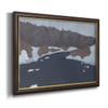 Renditions Gallery Canvas Wall Art Black Walnut Frame Paintings Water Stream Boulders Abstract Canvas Modern Decor Art for Bedroom Dining Living Room Office Home Kitchen Wall Hanging - 24"x36" view 2
