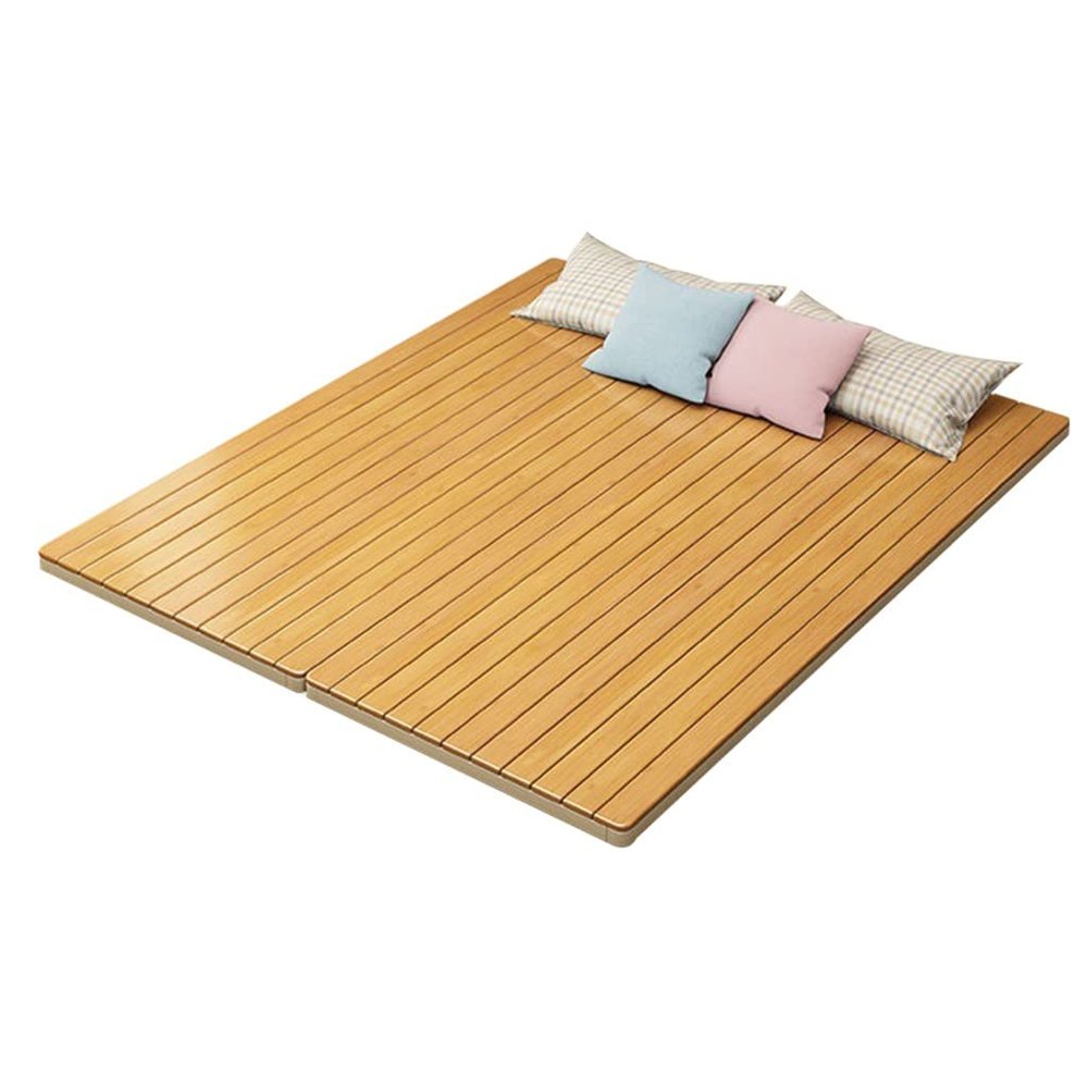 Solid Wood Bed Board, Bamboo Piece 2cm Wide, Nan Bamboo Material, Thickened Wooden Bed Boardmattress, Sofa Plank Cushion, Spine Protection Hard Pad (Size : 150cm*190cm)