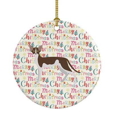 Caroline's Treasures Oriental Shorthair #2 Cat Christmas Ceramic Ornament Christmas Tree Hanging Decorations for Home Christmas Holiday, Party, Gift, 3 in, Multicolor