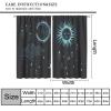 Sun Moon Mandala Window Curtains Bohemian Curtains for Bedroom, Boho Hippie Window Drapes for Kids Boys Girls Teens Living Room, Tribal Exotic Floral Window Treatments Curtains 84x84in view 3