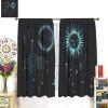 Sun Moon Mandala Window Curtains Bohemian Curtains for Bedroom, Boho Hippie Window Drapes for Kids Boys Girls Teens Living Room, Tribal Exotic Floral Window Treatments Curtains 84x84in view 4