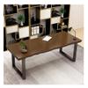 Modern Simple Solid Wood Desk, Computer Desk with Metal Bracket and 5cm Pine Panel for Home/Office/Bedroom/Study (Size : 120x60x75cm) view 1