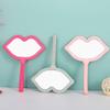 Beavorty Travel Makeup Mirror 7Pcs Handheld Cosmetic Mirrors Lip Shaped Makeup Household Desktop with Handle Portable Vanity for Travel Home Hand view 2