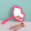 Beavorty Travel Makeup Mirror 7Pcs Handheld Cosmetic Mirrors Lip Shaped Makeup Household Desktop with Handle Portable Vanity for Travel Home Hand view 3