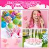 1200Pcs White Lollipop Sticks, 6IN Cake Pop Sticks with Clear Treat Bags & Gold Twist Ties for Candy Making Accessories view 4