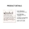 Alcohol Definition Wood Signs Alcohol Definition Typography Wooden Signs Motivational Wall Art Rustic Wall Decorations for Living Room Kitchen Wall Hanging Wall Sign Home Decor Gift 10x10in view 2