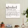 Alcohol Definition Wood Signs Alcohol Definition Typography Wooden Signs Motivational Wall Art Rustic Wall Decorations for Living Room Kitchen Wall Hanging Wall Sign Home Decor Gift 10x10in view 3