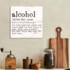 Alcohol Definition Wood Signs Alcohol Definition Typography Wooden Signs Motivational Wall Art Rustic Wall Decorations for Living Room Kitchen Wall Hanging Wall Sign Home Decor Gift 10x10in view 4