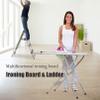 Ironing Board & Ladder with Iron Rest, Multifunction Iron Boards with Cover and Pad,Transformable Heavy Duty Ironing Boards Sturdy Home Ladder,Thicken Tube Frame,for Home Laundry Rooms or Dorms ( Colo view 2