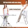 Ironing Board & Ladder with Iron Rest, Multifunction Iron Boards with Cover and Pad,Transformable Heavy Duty Ironing Boards Sturdy Home Ladder,Thicken Tube Frame,for Home Laundry Rooms or Dorms ( Colo view 3