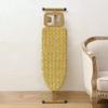 Golden Frame Ironing Board with T-Leg,Ironing Boards Height Adjustable, Foldable, Steam Iron Rest, 100% Cotton Cover with Extra-Thick Pad for Comfortable Ironing,for Home Laundry Rooms or Dorms ( Colo view 1