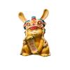 Copper Zodiac Rabbit Sculpture,Exquisite Animal Cartoon Lion Rabbit Statue Crafts Desktop Ornament Office Home Living Room Bookshelf Wine Cabinet Decor Accessories view 1