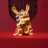 Copper Zodiac Rabbit Sculpture,Exquisite Animal Cartoon Lion Rabbit Statue Crafts Desktop Ornament Office Home Living Room Bookshelf Wine Cabinet Decor Accessories view 4
