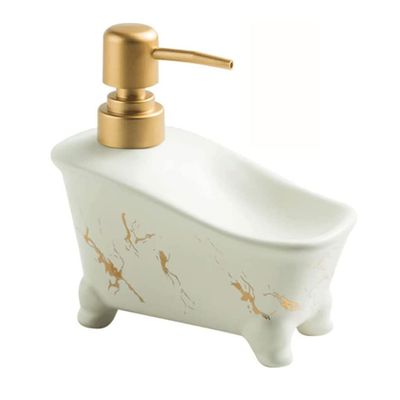 OLOTU Large Capacity Soap Dispenser 350ml/11.8oz Hand Dish Soap Dispensers Bathroom with Stainless Steel Pump Refillable Kitchen Liquid Bottles Lotion Bottle