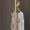 VNABO Metal Coat Rack Marble Round Base Coat Stand Vertical Retro Coat Rack Tree 66inch for Household Hanging Hats Coats Keys view 2
