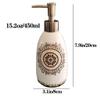 OLOTU Large Capacity Soap Dispensers Premium Ceramic Refillable Hand Soap Dispenser with Pump Soap Pump for Bathroom Countertop 15.2oz/450ml Lotion Bottle view 2