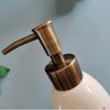 OLOTU Large Capacity Soap Dispensers Premium Ceramic Refillable Hand Soap Dispenser with Pump Soap Pump for Bathroom Countertop 15.2oz/450ml Lotion Bottle view 3