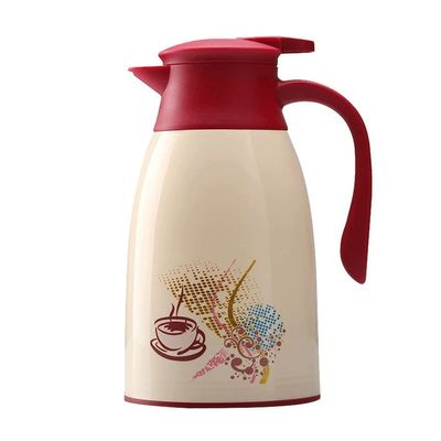 HAIRIT 1.3L Vacuum Jug,304 Stainless Steel Double-Wall Vacuum Insulated Coffee Pot Coffee Plunger,Juice/Milk/Tea/Water Insulation Pot with Lid Handle (Color : A)