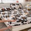 FCLDESHOP Bedding Fitted Sheet Queen Size,Thick Flannel Quilted Fitted Sheet, Children's Bedroom Cartoon Print Mattress Protector, 30cm/12 Deep Bed Sheet,Rabbit,180 * 200cm view 3