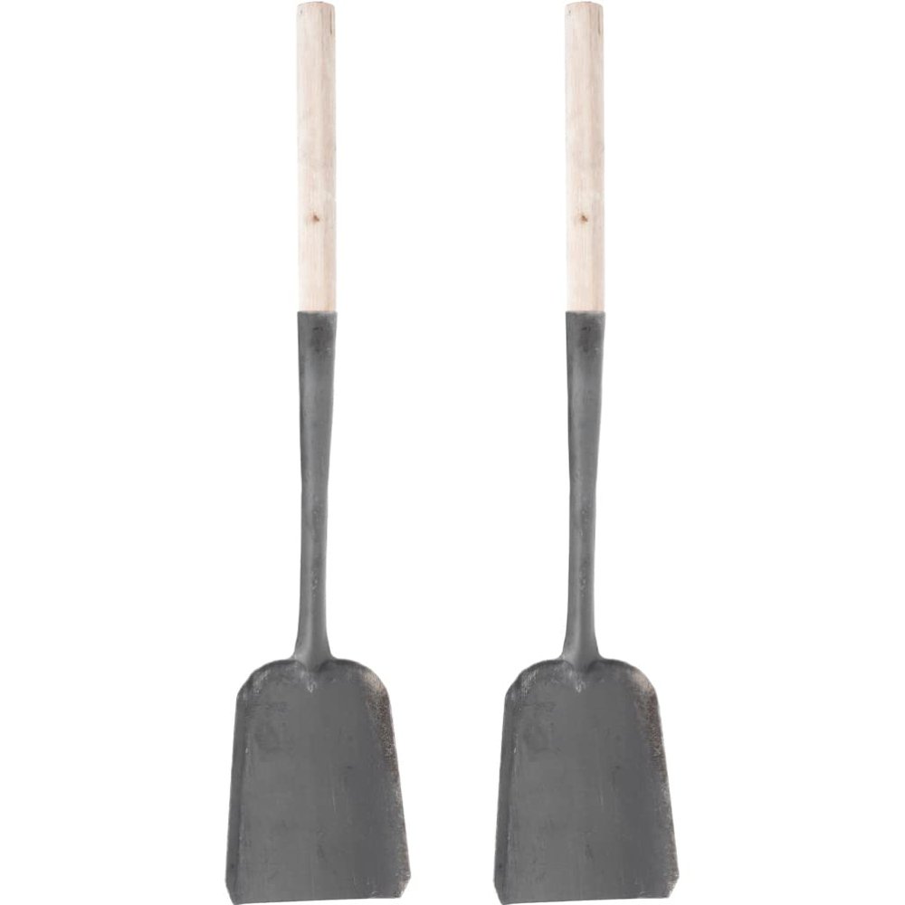 GANAZONO Fireplace Tools Set Coal Shovel Pizza Ash Shovel and Garden Shovel Heavy Duty Cleaning Shovel