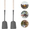 GANAZONO Fireplace Tools Set Coal Shovel Pizza Ash Shovel and Garden Shovel Heavy Duty Cleaning Shovel view 4